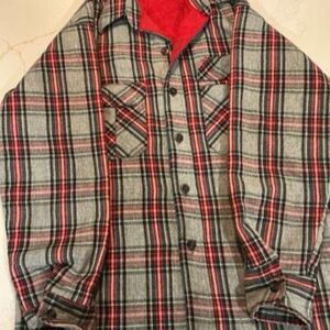 Sears Vintage Fieldmaster Flannel Plaid Shacket Jacket Unisex